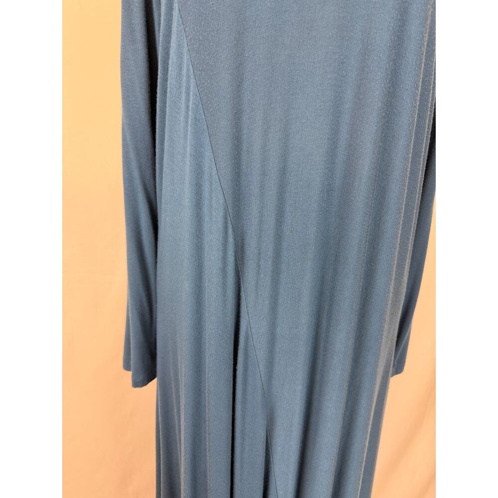 COMFY USA Navy Blue Long Sleeve Maxi Dress MODAL Womens XL #50177 - Picture 6 of 8